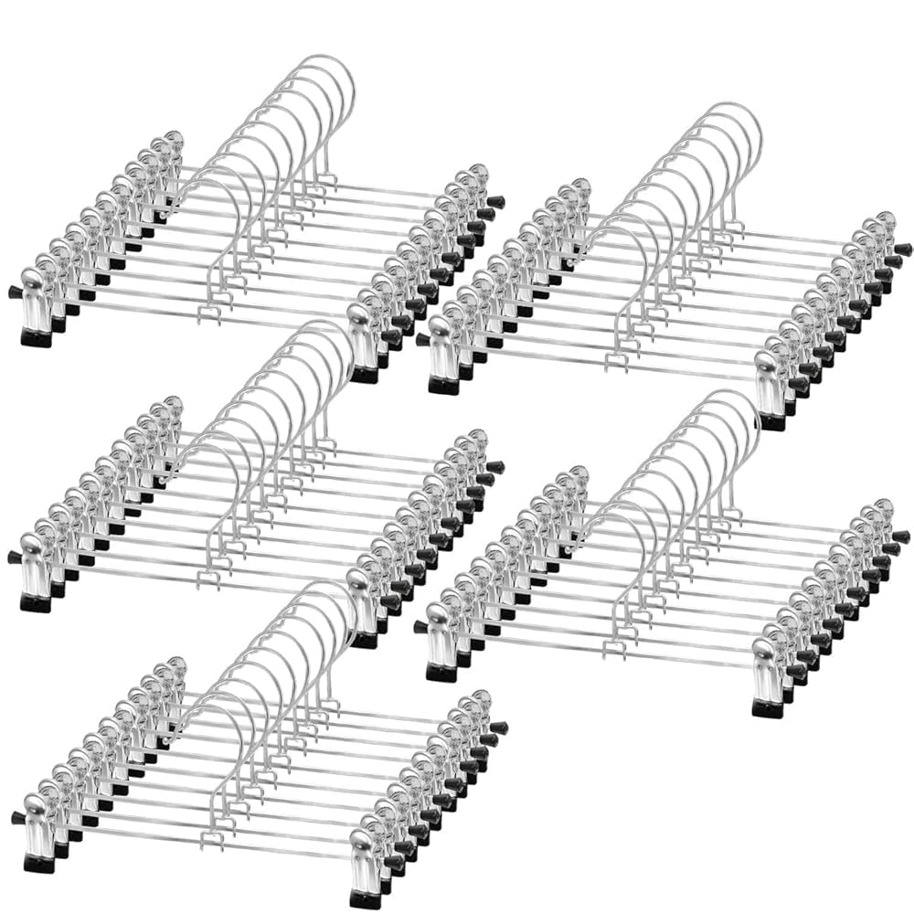 Photo 1 of NORTHERN BROTHERS Pants Hangers 50 Pack, Skirt Hangers with Clips Shorts Hanger Closet Heavy Duty Clothes Hangers for Trousers Shirt Jeans Slim Hangers for Women Men