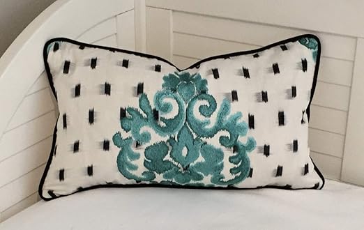 Amazon Com King65irginia Kadi In Turquoise With Black Velvet