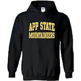 UGP Campus Apparel Women's Iowa Hawkeyes Black Long Sleeve Hooded Tee Shirt - Tigerhawk and Script Hawkeyes in Gold Glitter