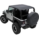 SmittyBilt EXTENDED TOP DIAMOND BLK - SB93635