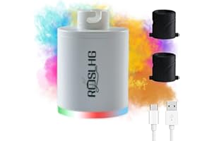 ROSLHG Hookah Pump - Mini Portable Charcoal Starter, Coal Burner Assistant, Hookah Preheating Kit, Smoke Bar Accessories/With Rechargeable Battery (White)