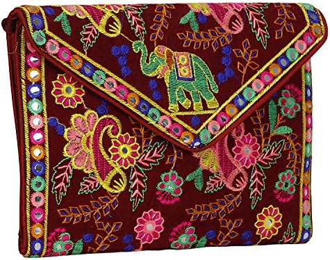 Rajasthani Traditional Art Women Evening Purse Clutch for Shopping and Outing