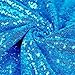 QueenDream Blue Sequin Tablecloth for Parties 60 x 102 Inch Rectangle Polyester Tablecloth for Wedding Ceremony Birthday