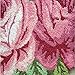 USTIDE Pink Rose Rug, Rustic Flower Carpet, Handmade Romantic Non- Slip Area Rugs, Doormat for Bathroom Living Room/Bedroom, Small Bath Rug (1.97FTx2.3FT)