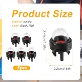 NQEUEPN 5pcs Snap In Primer Bulb for Walbro 188-512 WT-23A Compatible Chainsaws view 2