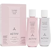 ACTIIV Recover Travel Duo For Women | Supports the Appearance of Fuller, Healthier-Looking Hair, Plant-Based, Color-Safe, Vegan, All Hair Types