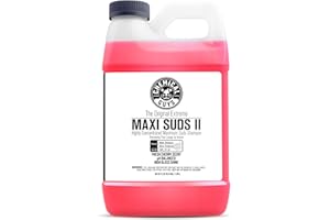 Chemical Guys Maxi Suds II Foaming Car Wash Soap – High Foam Car Wash Soap, Cherry Scent Shampoo and Gloss Booster for Foam Cannons, Guns or Buckets – Gentle, Safe for Trucks, SUVs, and RVs, 64 oz