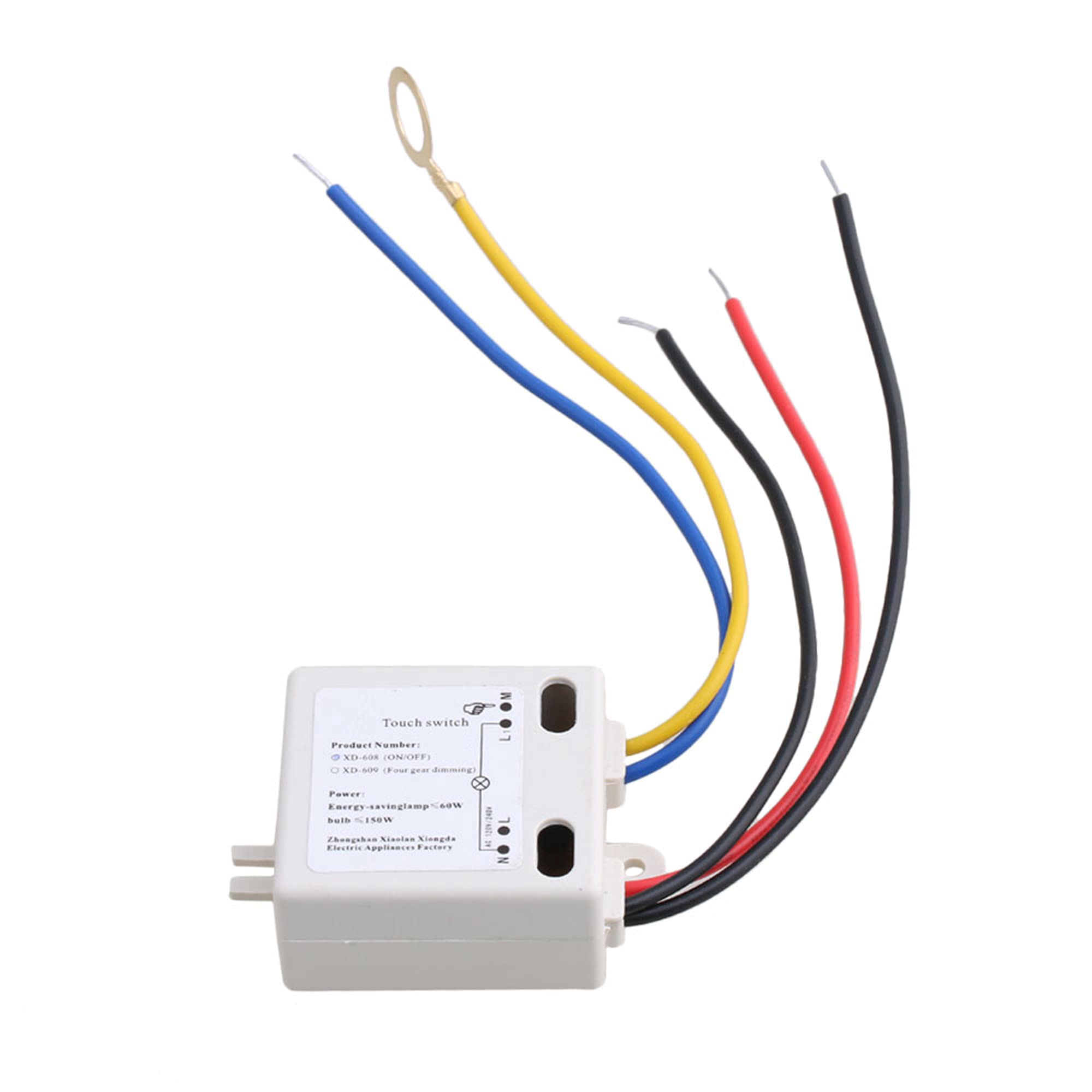 BQLZR On Off Touch Switch 50 to 60HZ LED Lamp DIY AccessoriesXD-608