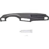 HECASA Molded Dashboard Dash Board Cover Cap Compatible with 84-90 E30 3 | Black; Compatible with 1984-1990 BMW E30 3 Series 318i 325e 325i 325is