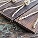 Boho Wall Hanging Shelf - Wood Hanging Shelves for Wall - Farmhouse Rope Shelves for Bedroom Living Room Bathroom - Rustic Wood Shelves - Hanging Plant Shelf - Triangle Floating Shelf (Triangle Mount)