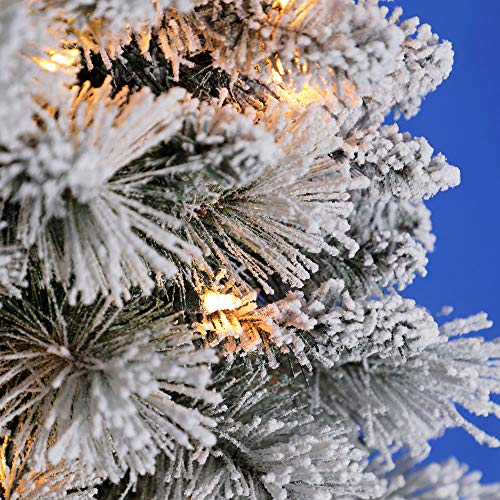 Home Heritage 4.5 Feet Entry Way PVC Pre Lit Artificial Christmas Tree w/Stand - Thumbnail 7