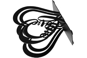 GLEAVI Heart-Shaped Iron Napkin Holder Black, Paper Napkin Dispenser for Tabletop, Valentine’s Day