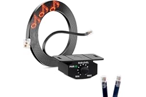 JINTION Universal Bass Knob for Amp – 6-Pin Subwoofer Volume Control with 13FT Extension Cable, Compatible with Most Car Amplifiers, Copper Core, Easy Install, Compatible with Most Car Audio Systems