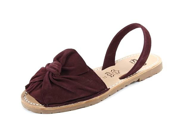 ria menorca Sandalen Avarcas ante Burdeos rueda Caramelo