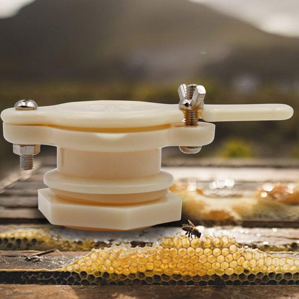 MOGOULUA 4pcs Honey Tap Gate Valve Food Grade Honey Extractor Valve Plastic Honey Gate Valve Honey Filling Gate for Honey Barrel Honey Bucket Honey Jar Beekeeping Bottling Tool Beekeeper Equipment - Image 3