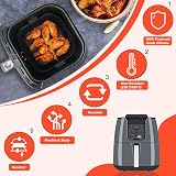 BYKITCHEN 3 Pack Silicone Air Fryer Liners, Square 7-9 Inch Fits Ninja COSORI view 3
