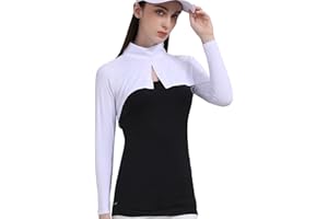 COOUV Ice Silk Cooling Fabric UPF50+ UV Sun Protection Lightweight Collar Shawl Arm Sleeve Sport Shrug Golf Shirt Turtleneck
