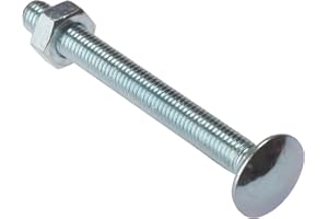 FORGEFIX Carriage Bolt & Nut ZP M6 x 75mm Bag 10
