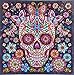 Diamond Painting DIY 5D Special Shape Rhinestones, ABEUTY Colored Skull Flowers, Partial Drill Crystal Diamond Dotz Kits (Black)