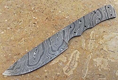 ColdLand Knives Custom Handmade Damascus Steel Full Tang Blank Blade for Knife Making Supplies SB36