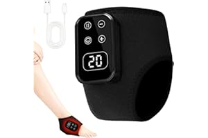 Foot Massager,Foot Revive Massager with 5 Vibration Mode,6 Heat Leavel for Both Father and Mother, Wireless & Portable (Black