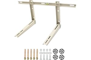 Yarssihha Mini Split Wall Mounting Bracket for Universal 7000-36000 BTU Ductless Air Conditioners Heat Pumps, Outdoor Heavy Duty Adjustable Wall Mount AC Bracket, Max Load: 400LBS