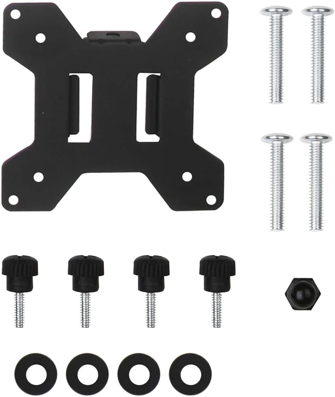 Suptek VESA Mounting Plate for Most Monitor Arm Stand MD6MB, Black, 13-27"