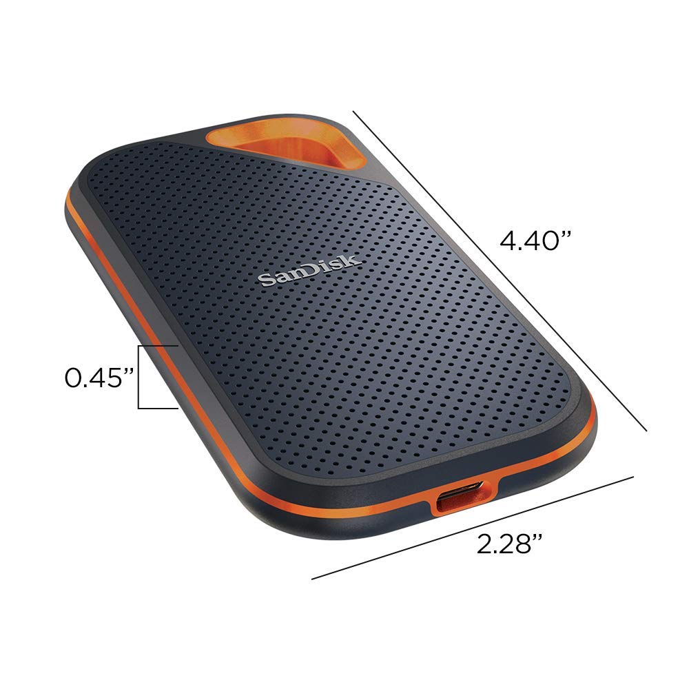 SanDisk 1TB Extreme PRO Portable External SSD - Up to 1050MB/s - USB-C, USB 3.1 - SDSSDE80-1T00-A25