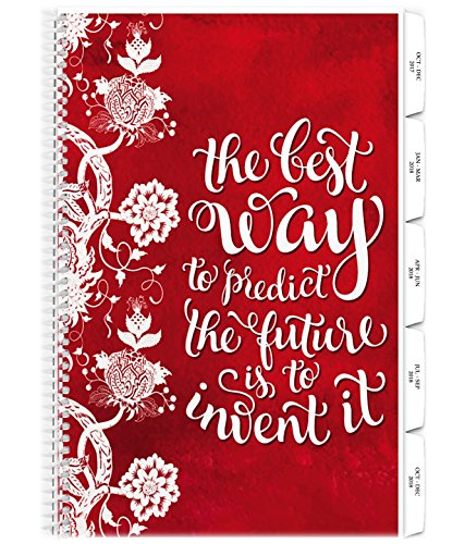 Tools4Wisdom 2018 Planner - Red Ribbon Week Edition - 8.5 x 11 Softcover - Weekly Monthly Daily Appointment Book - Dated January to December Calendar Year - Yearly Goals Journal - Spiral Cover w Tabs