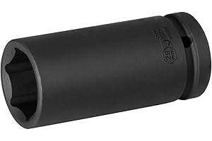 Jetech 3/4-Inch Drive 29mm Deep Impact Socket with 6-Point Design, Heat-Treated Chrome Molybdenum Alloy Steel, Metric