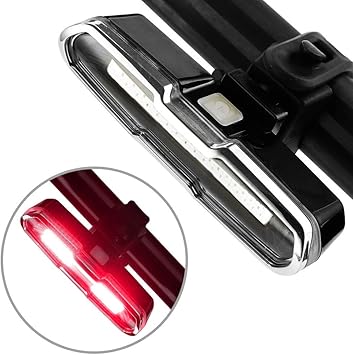 Amazon 自転車テールライト Usb充電式 高輝度 防水 Ledテールライト セーフティーライト リアライト サイクリングリアライト ２色五つ点灯モード 赤 青 Mapleseeker テールライト