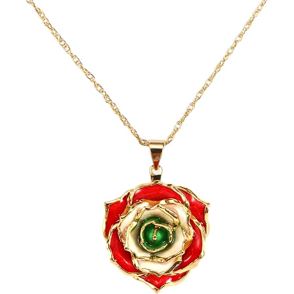 Solid 10K Gold Hanging Rose Charm – Yellow Gold Rose Flower Jewelry – Handcrafted In USA - View #5