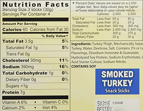 Butterball Smoked Turkey Snack Sticks 4.2 oz - 2 pack - Thumbnail 2