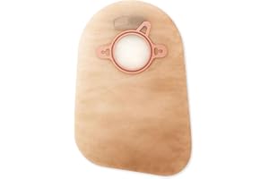 Hollister 18363 New Image 2-Piece 9” Closed Ostomy Pouch, 60 Pack, Transparent – 2-1/4” Flange Size, AF300 Filter
