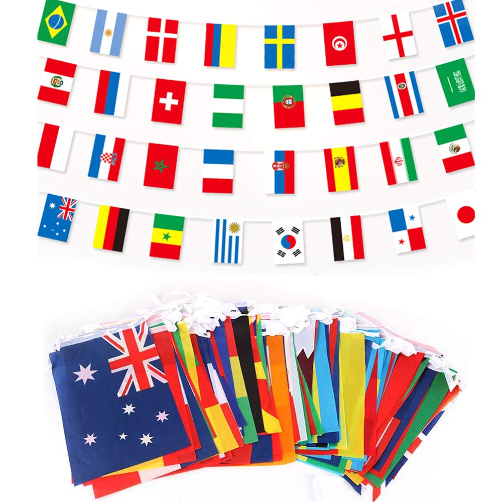Mua 万国旗 運動会 世界 国旗 0ヶ国 国際交流 フェスティバル 展示会場 競技場 文化祭 サッカー 長さ50ｍ Tren Amazon Nhật Chinh Hang Fado