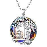 TOUPOP Sisters Gifts from Sister Sterling Silver Tree of Life Necklace with Austrian Crystal Jewelry Sister Birthday Gifts for Women Friends Friendship