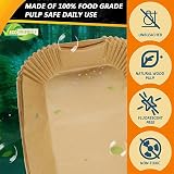 VOLMEY Air Fryer Liners 100PCS 8.7in for Ninja AF300UK AF400UK SL400UK view 4