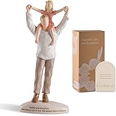 Storieme Dad Gifts from Daughter: Hand-Painted Father Daughter Figurines Sculpture for Father of The Bride Birthday Valentine Fathers Day