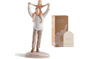 Storieme Dad Gifts from Daughter: Best Fathers Day Birthday Ideas for Dads Father of The Bride Gifts for Wedding Girl Dad Figurines Statue