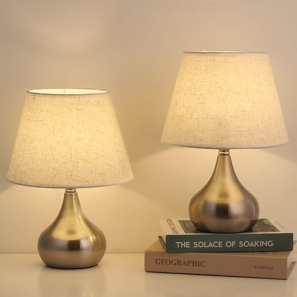 Best contemporary table lamp set non fabric shades