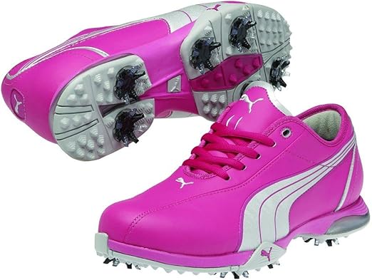 pink puma golf shoes
