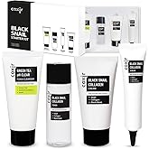 [Valentine's Day Gift Set] coxir Black Snail Collagen Starter Kit – Cleanser, Toner, Serum & Cream | Repairing Snail Mucin Skincare Set, Hydrating Korean Beauty Routine for Women (4-Piece)