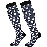 CWUPZAY Compression Sock for Women Men Funny Support Knee High Socks Running,Nurses,Travel
