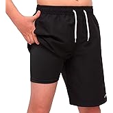 MEILONGER Boys Swim Trunks 2 in 1 Bathing Suits for Kids Quick Dry Board Shorts Swimming Swimwear with Compression Liner