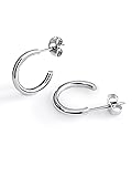 Altitude Boutique Small Silver Hoop Earrings For