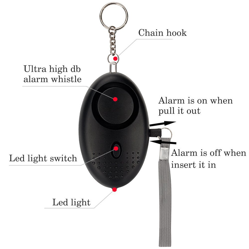 HXDZFX Emergency Personal Alarm,140DB SelfDefense Electronic Device