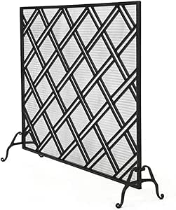 Salvachispas chimenea Pantalla de Chimenea de Un Solo Panel de