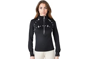 JoyCan Girl's Sparkling Ice Skating Training Jacket Diamond Plush Top Premium Skating Training Clothes for Girls