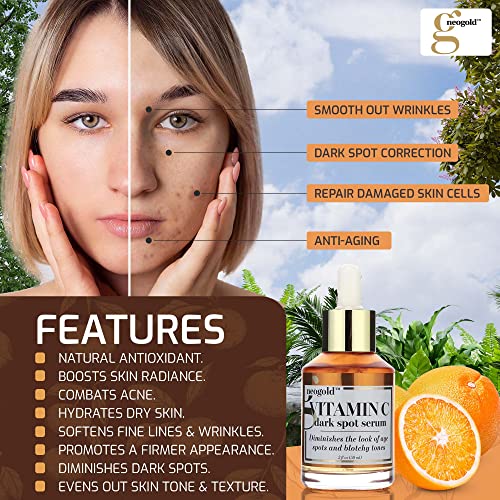 Neogold Vitamin C Face Serum Dark Spot Facial Serum Skin Care Booster