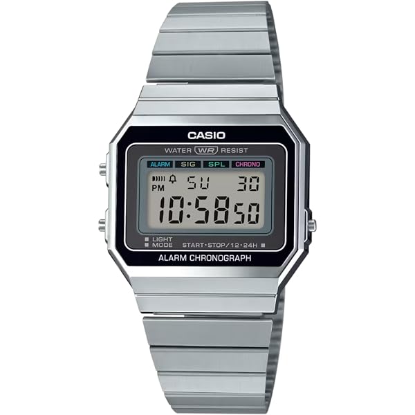 Montre Casio Vintage A700WM-7A - Cadran Argenté Bracelet Mesh Métal - Unisexe